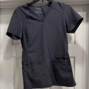 Women's Pewter Gray V-Neck Top
